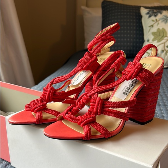 Cabi Red Strappy Sandals - Picture 3 of 6